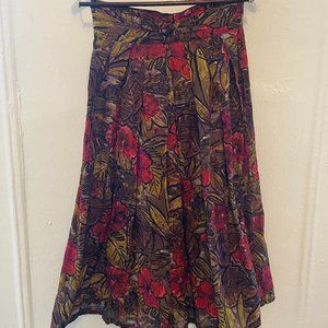Vintage Italian Summer Midi Skirt